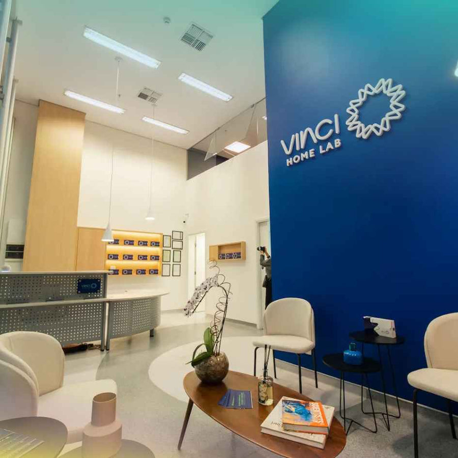 Recepção da unidade Vinci Lab no Higienópolis Medical Center, em São Paulo