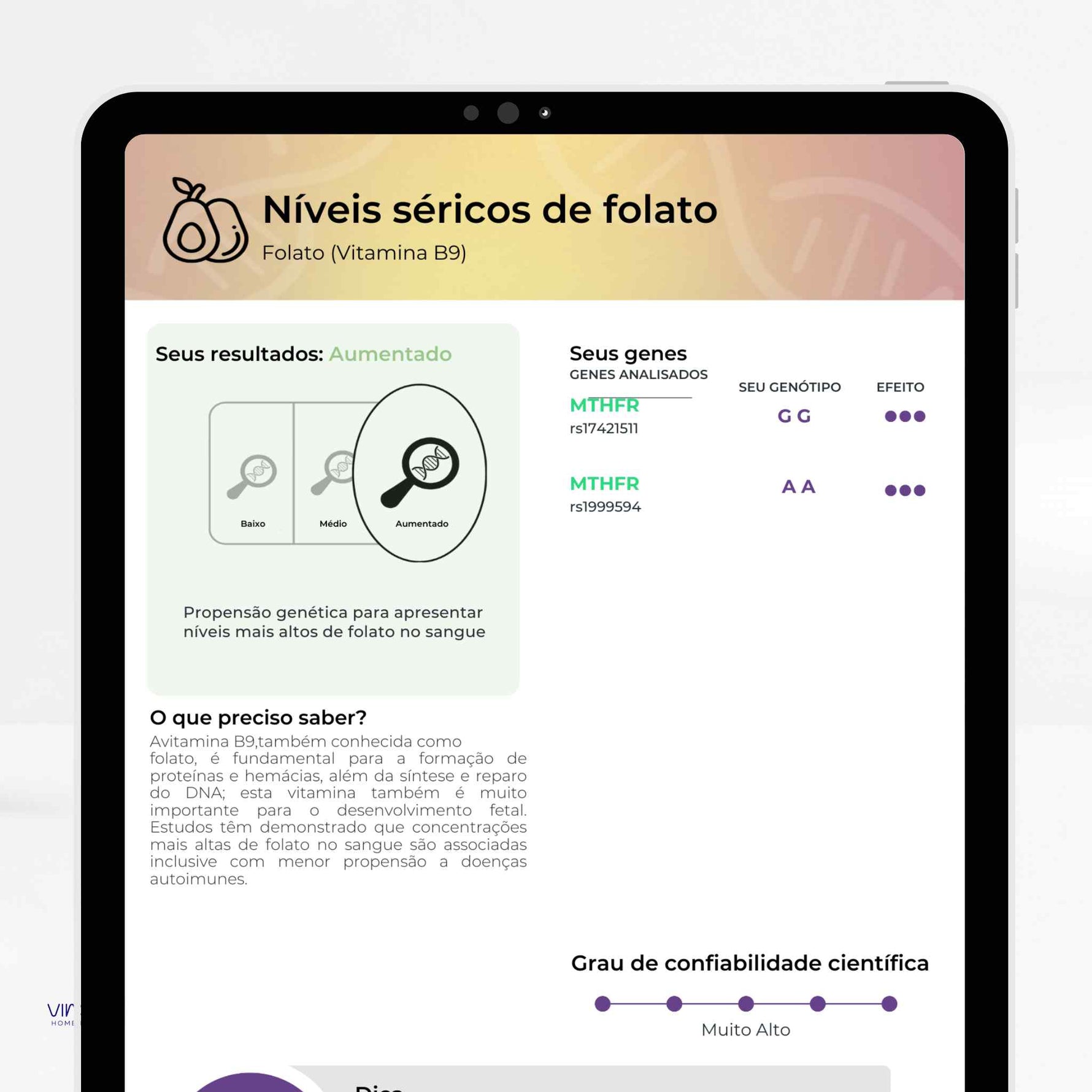 Exame de Nutrigenética