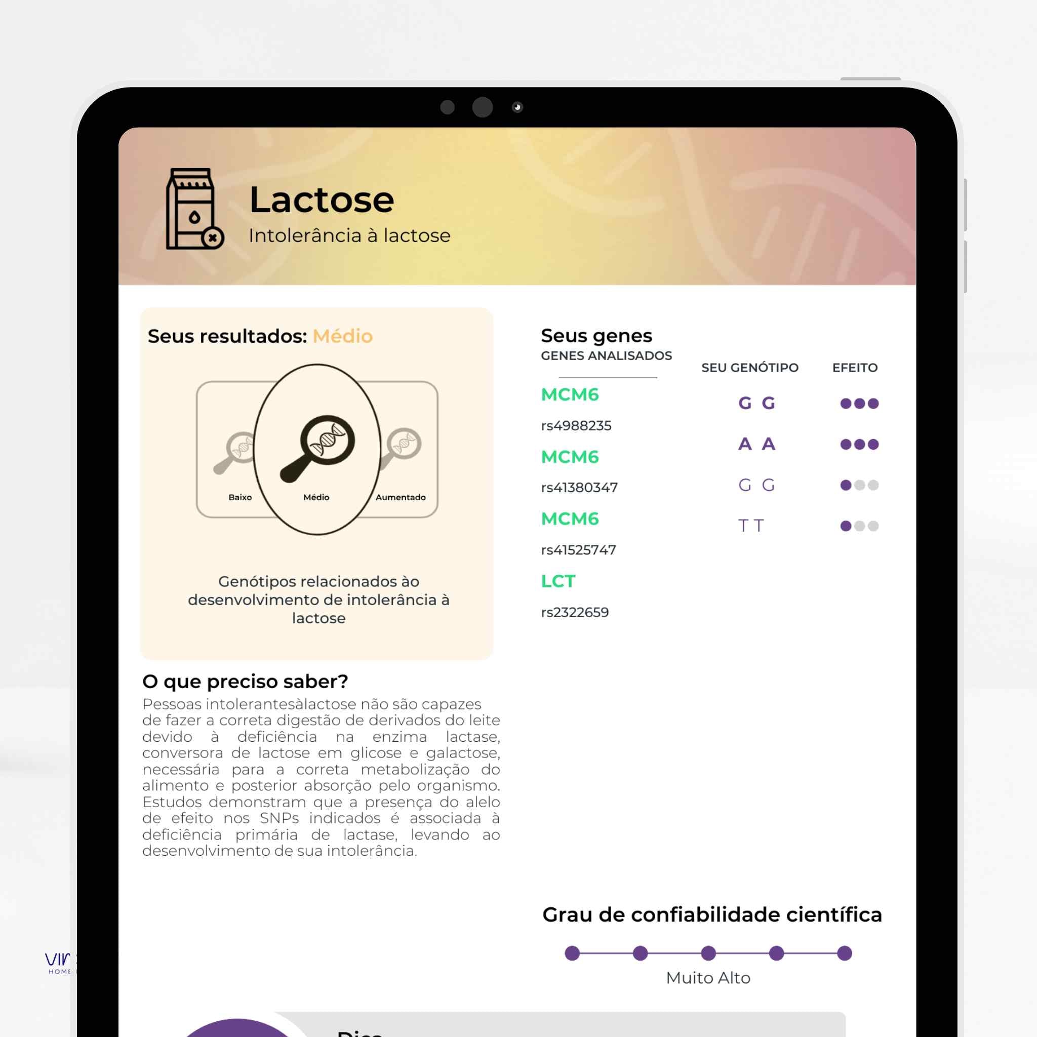 Exame de Nutrigenética