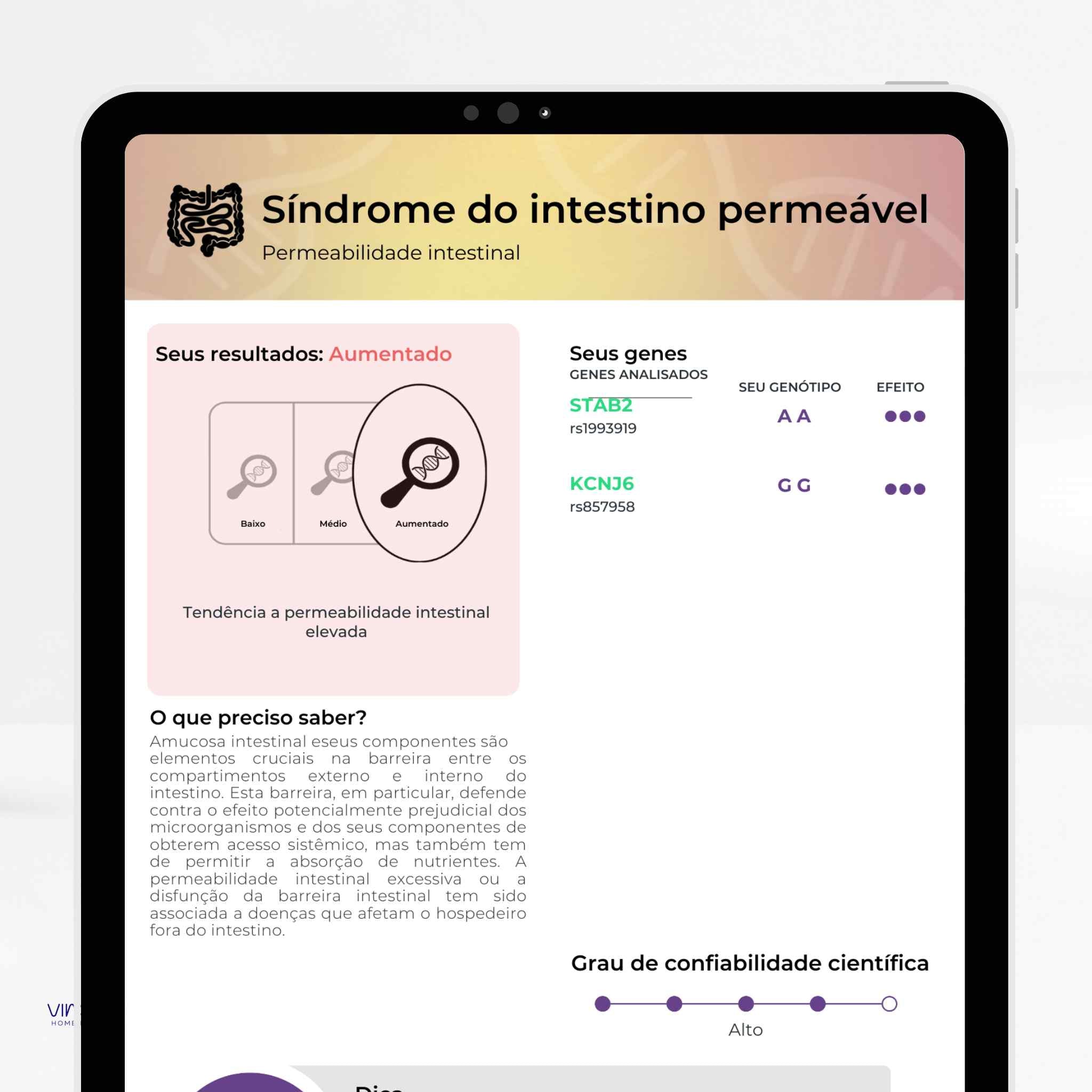 Exame de Nutrigenética