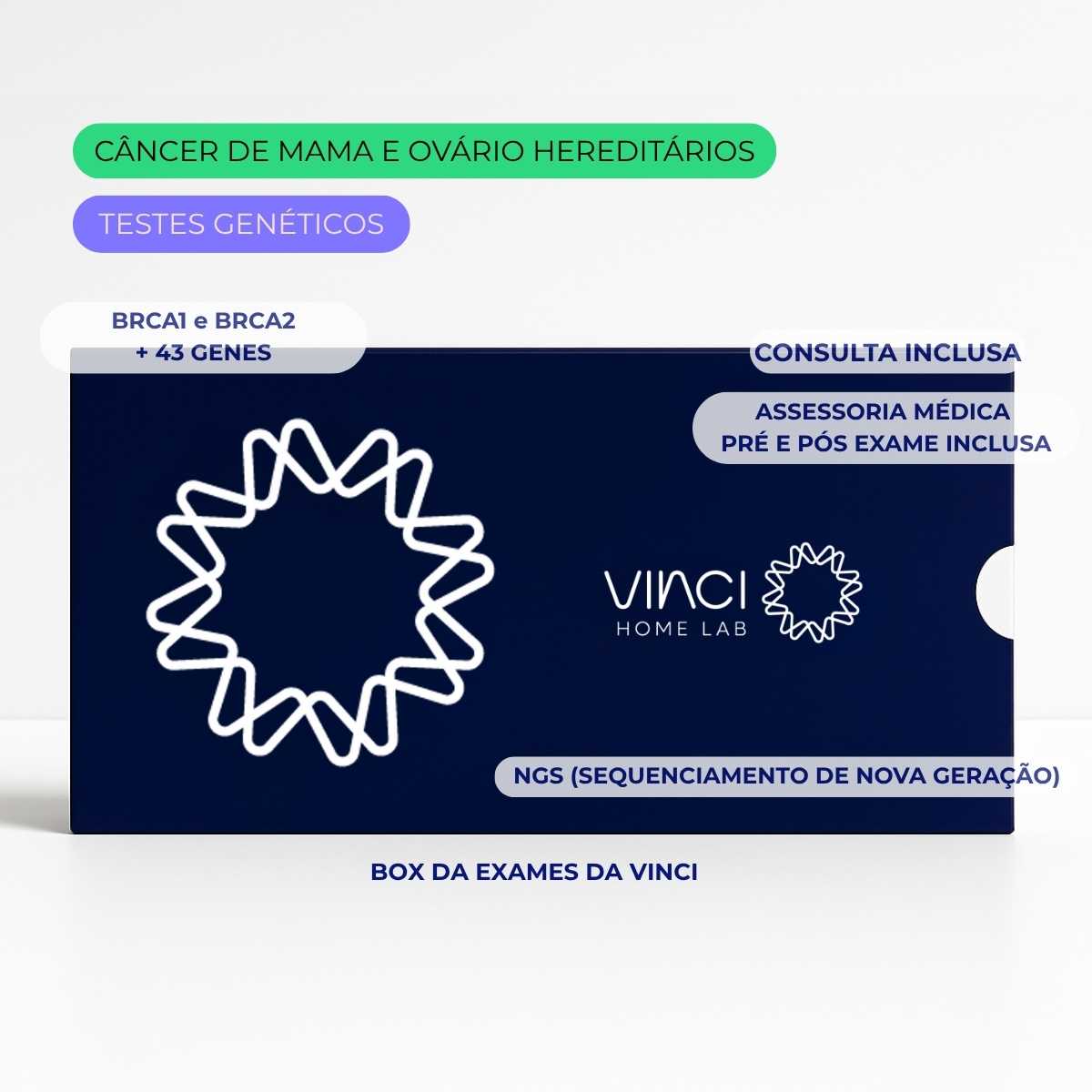 Exame de Câncer de Mama e Ovário Hereditários | 45 Genes