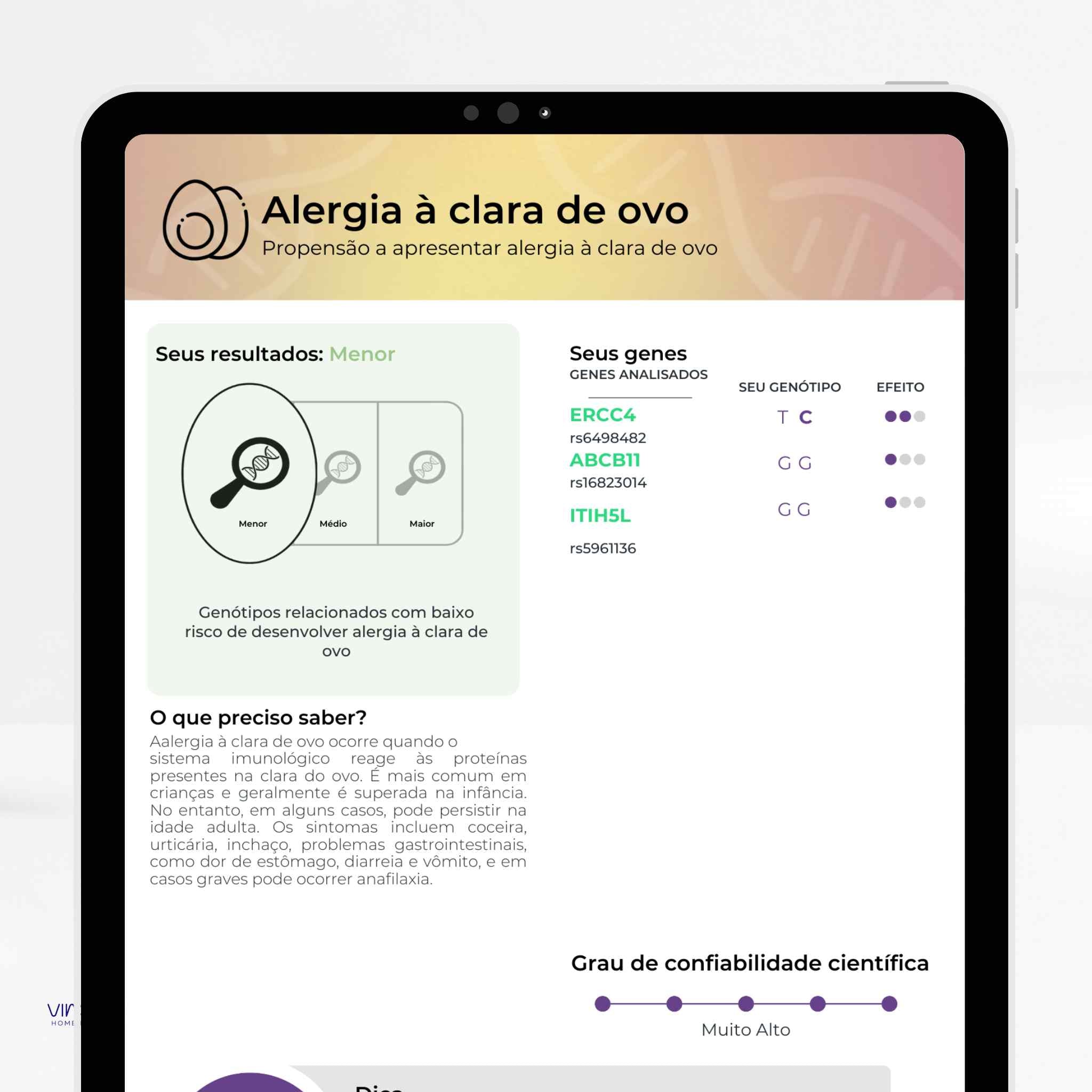 Exame de Nutrigenética