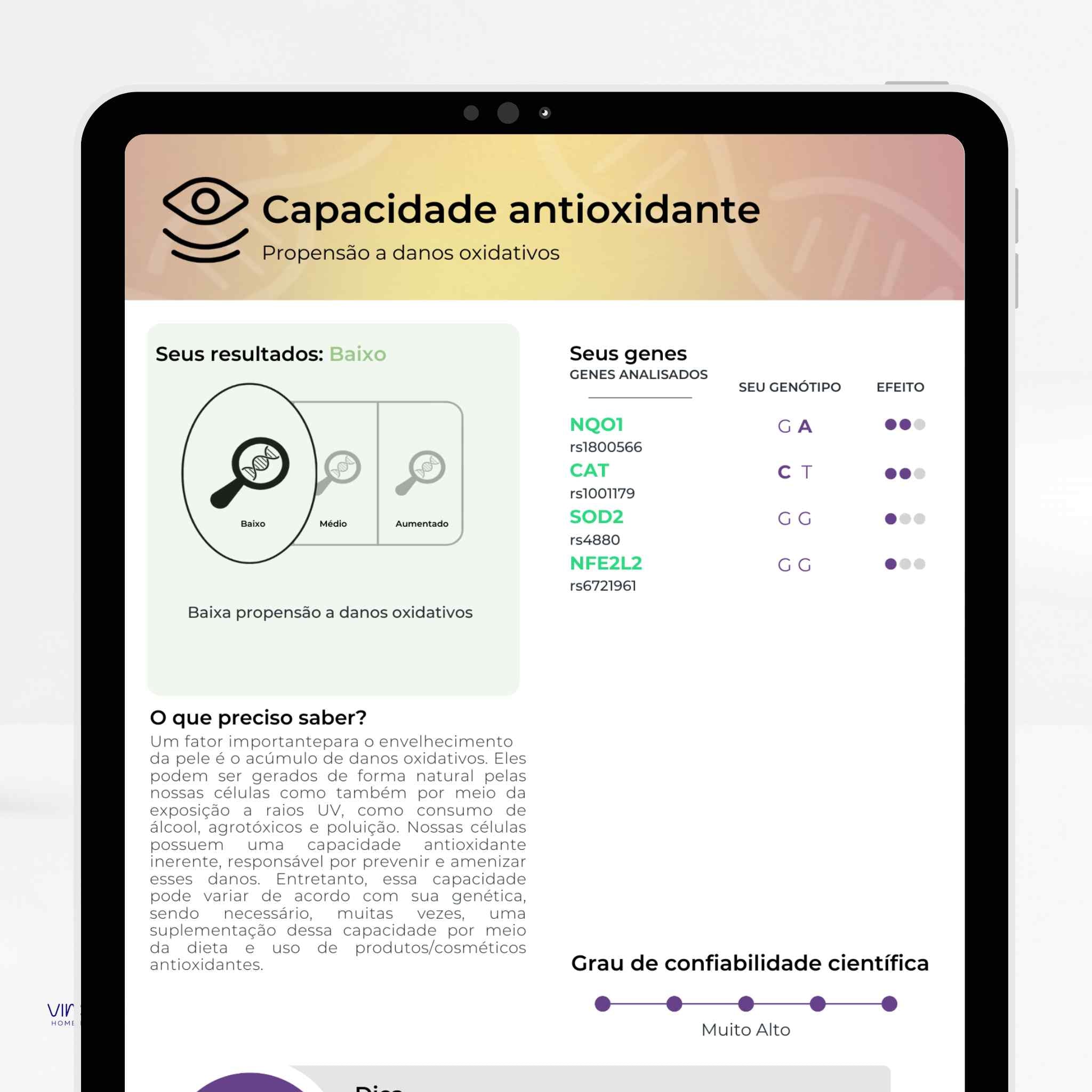 Exame de Nutrigenética