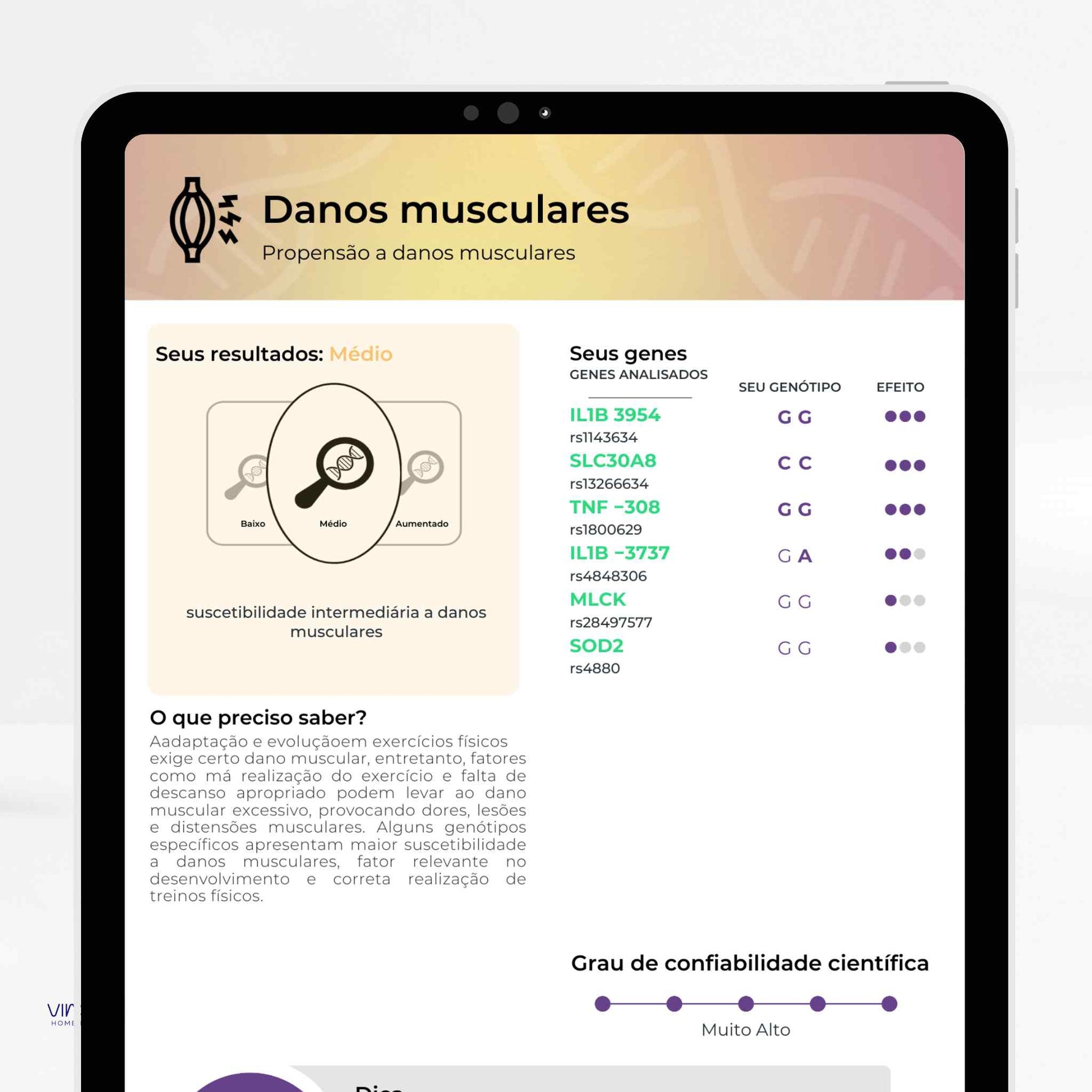 Exame de Nutrigenética