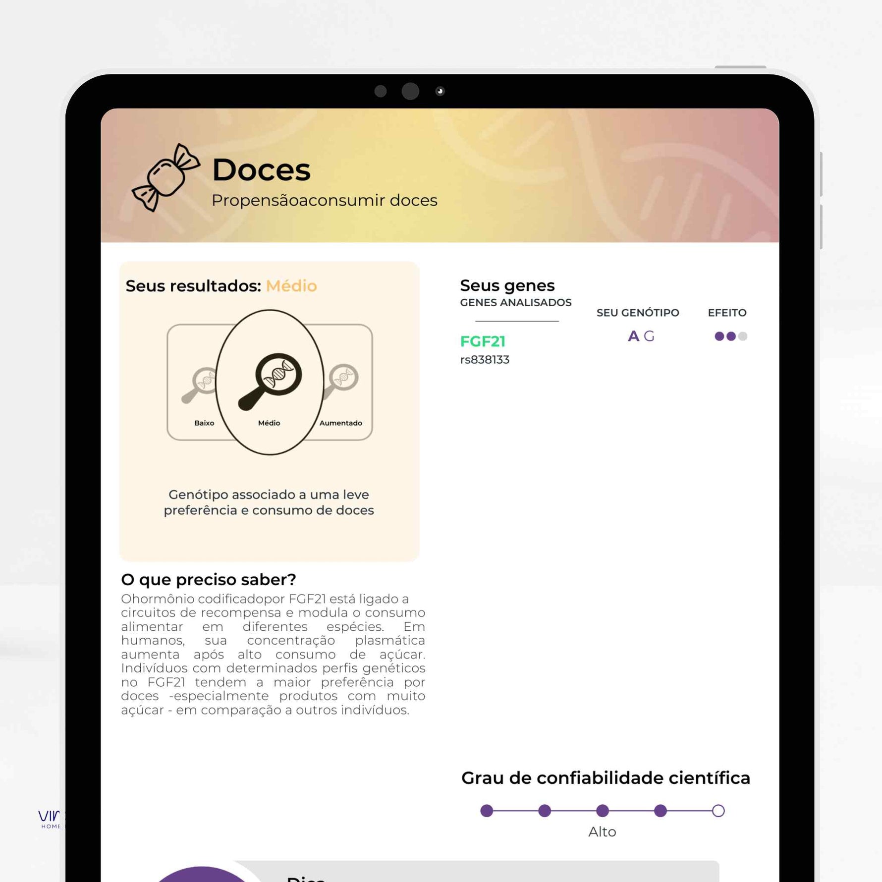Exame de Nutrigenética