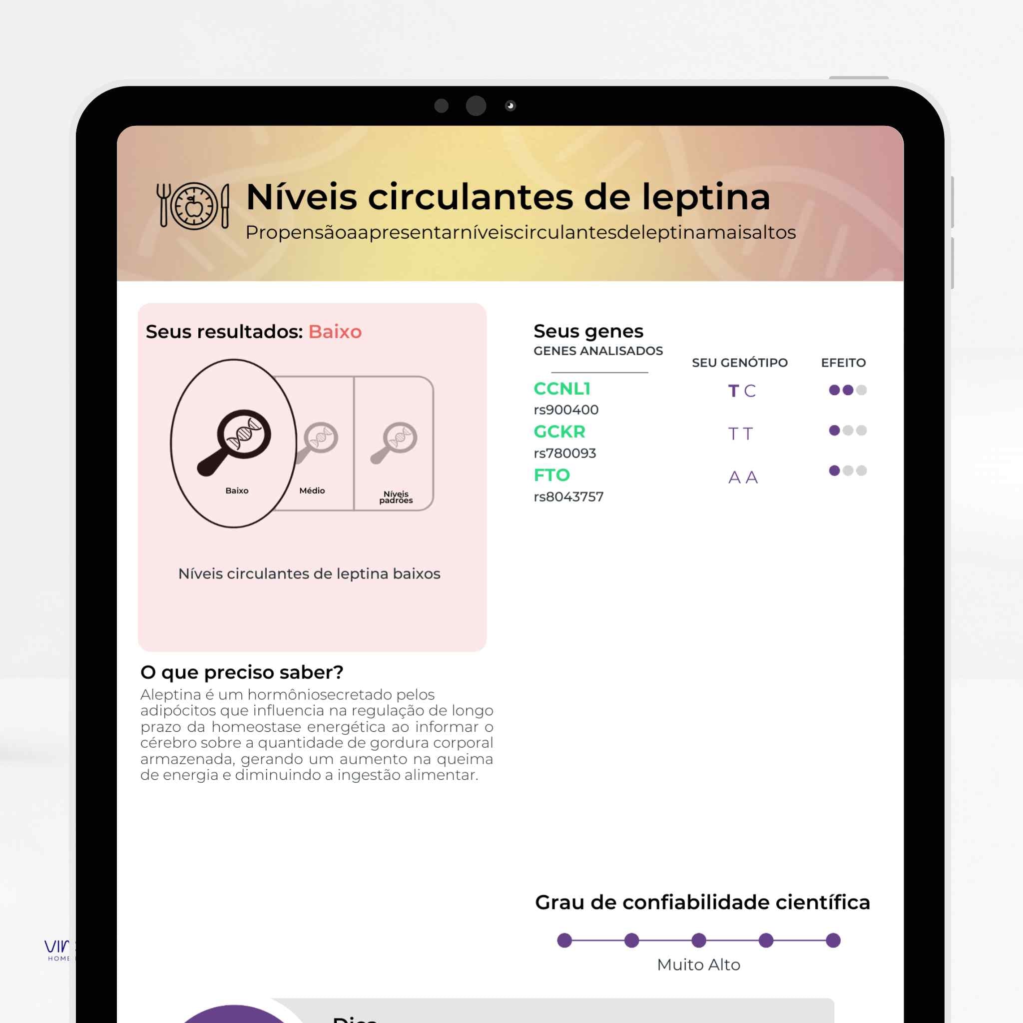 Exame de Nutrigenética