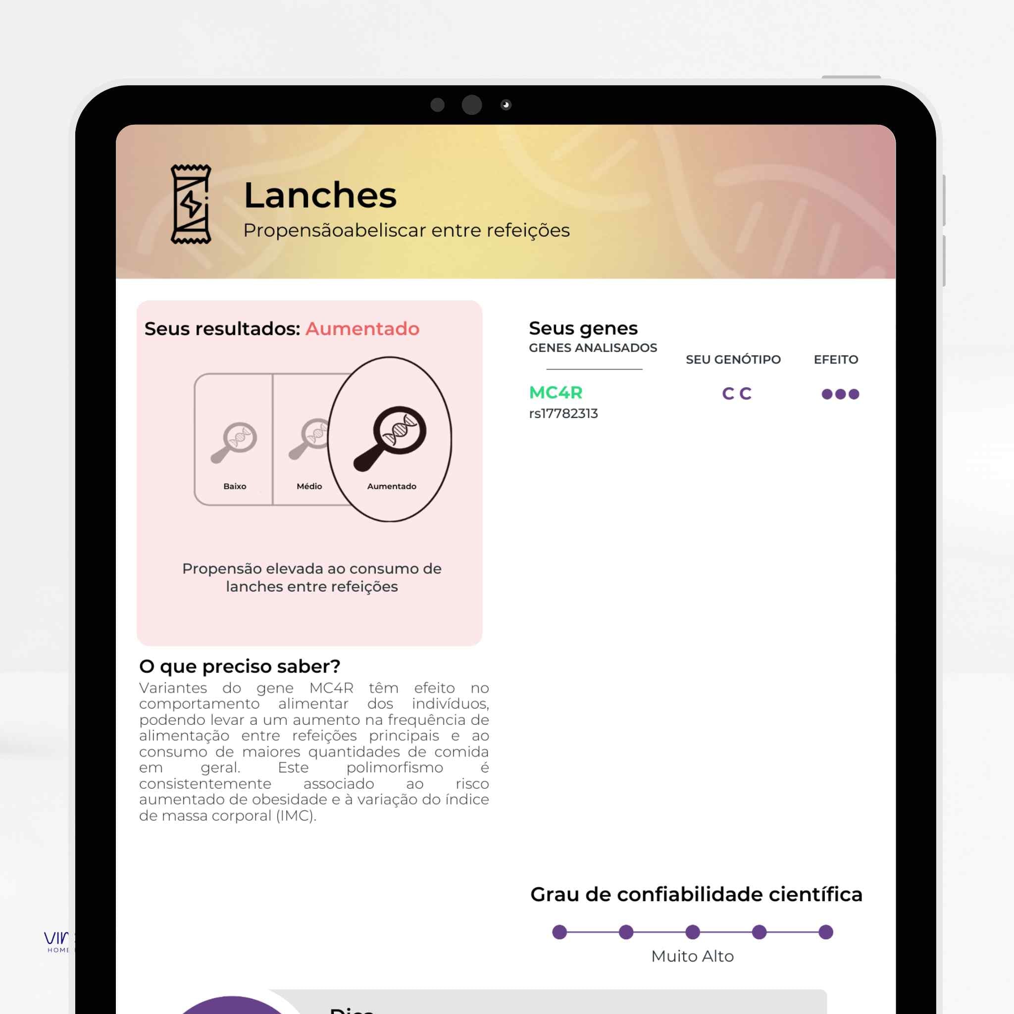 Exame de Nutrigenética