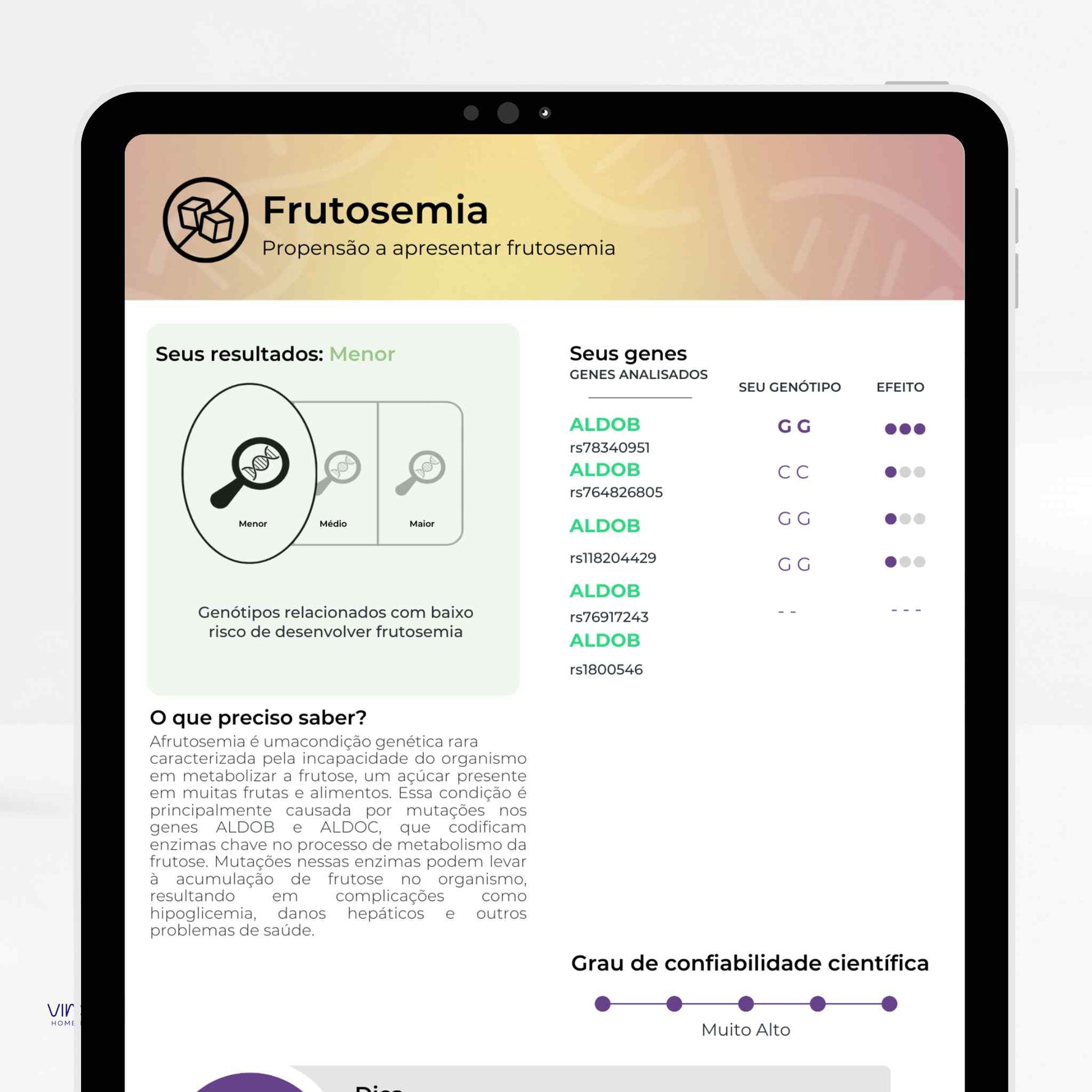 Exame de Nutrigenética