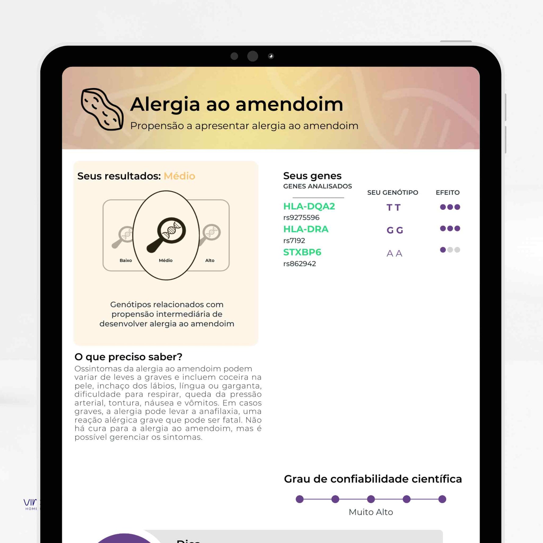 Exame de Nutrigenética