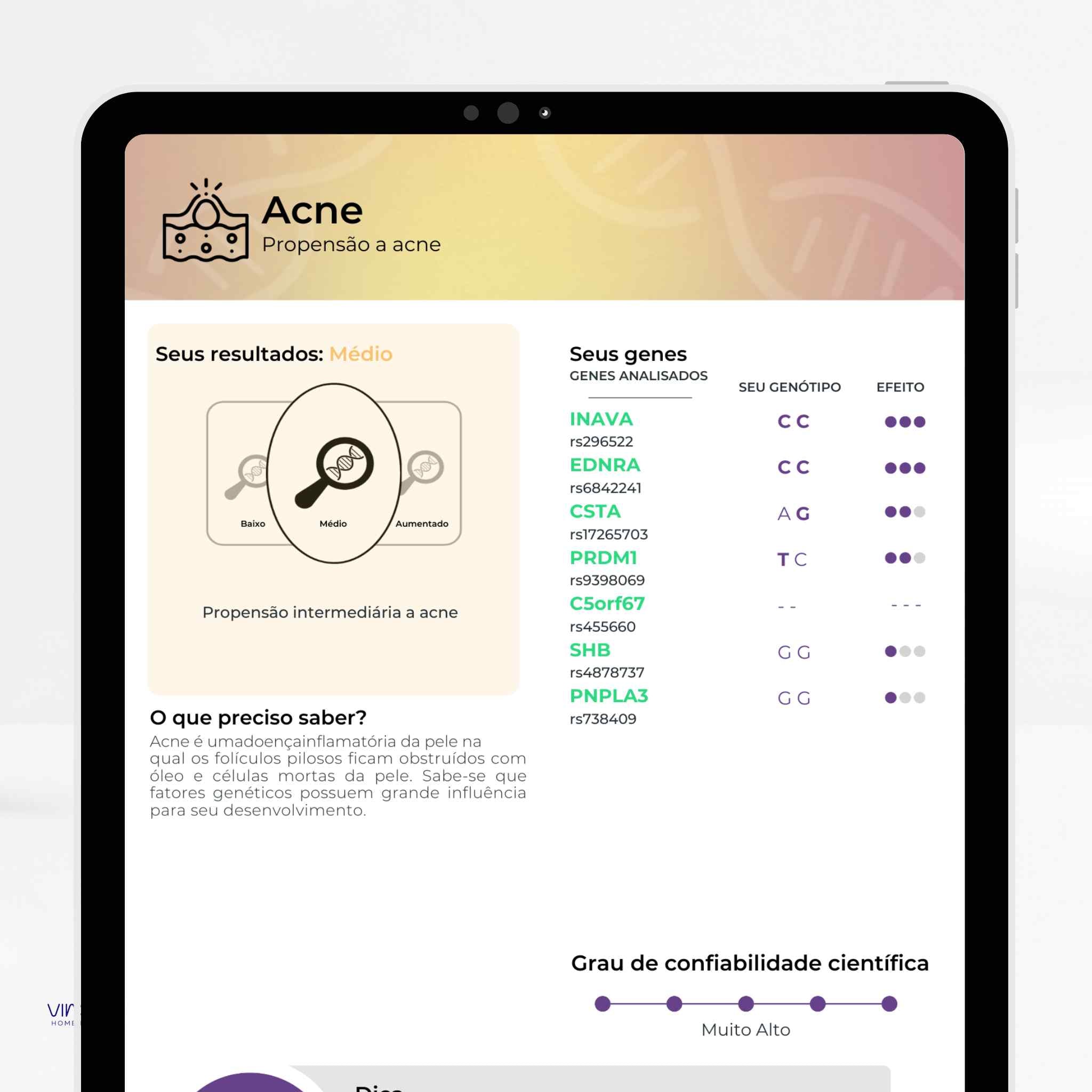 Exame de Nutrigenética