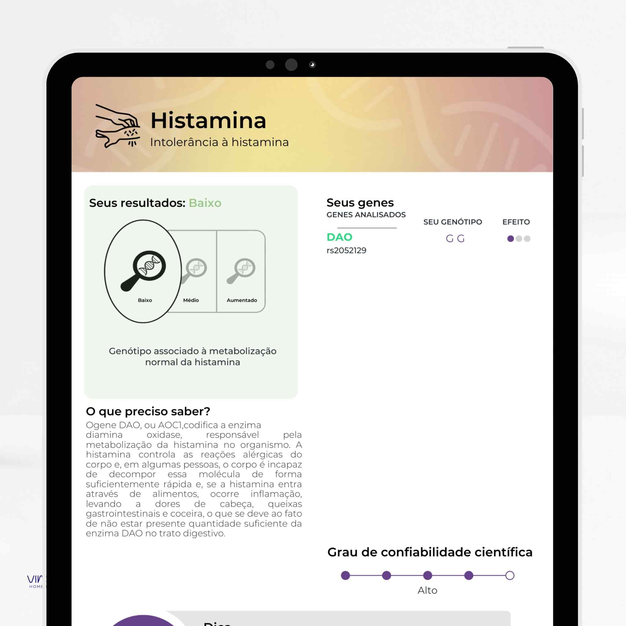 Exame de Nutrigenética