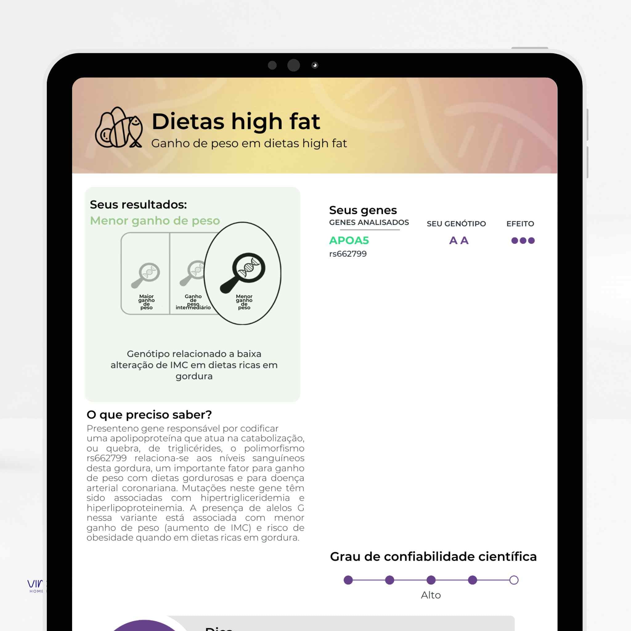 Exame de Nutrigenética