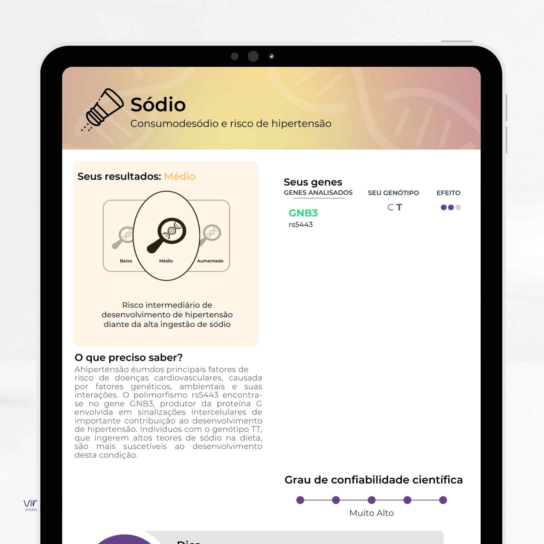 Exame de Nutrigenética
