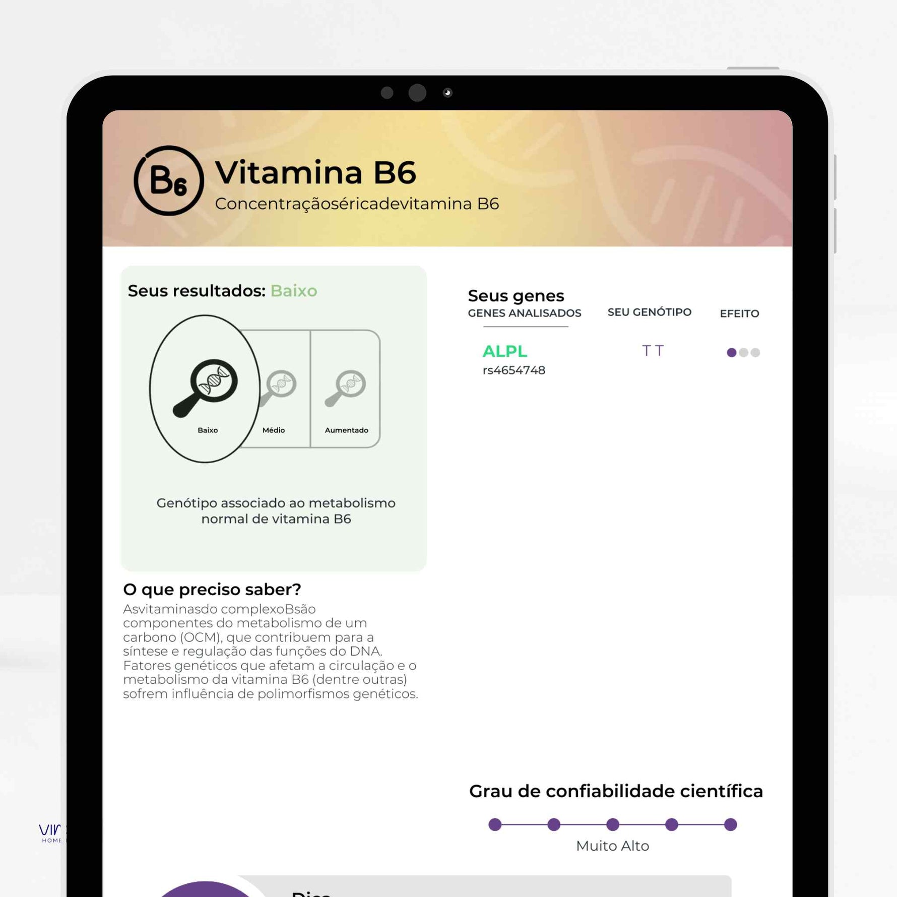 Exame de Nutrigenética