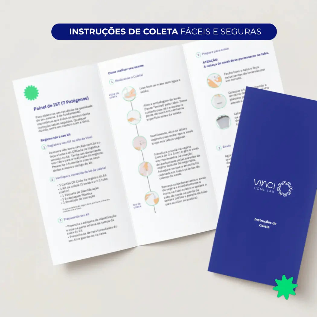 Exame de ISTs | 4 Patógenos por PCR | Autocoleta em Casa