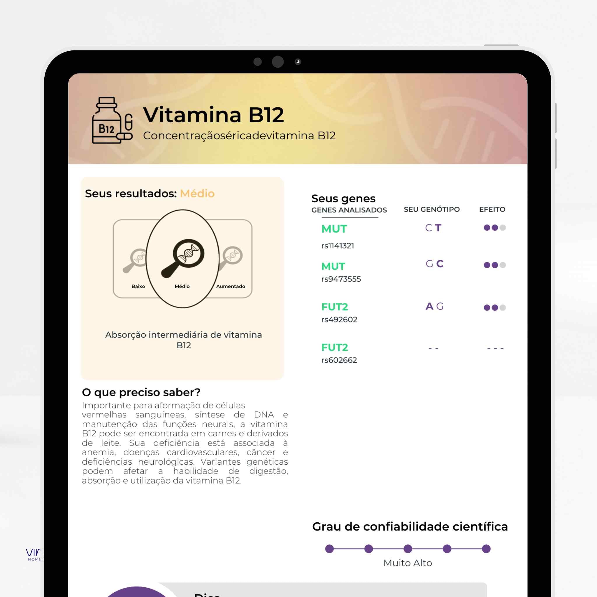 Exame de Nutrigenética