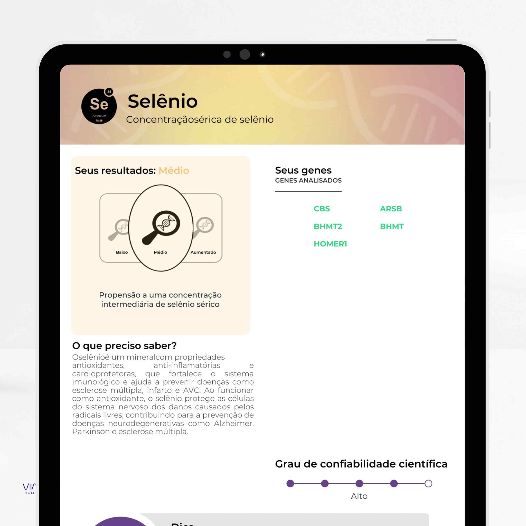 Exame de Nutrigenética