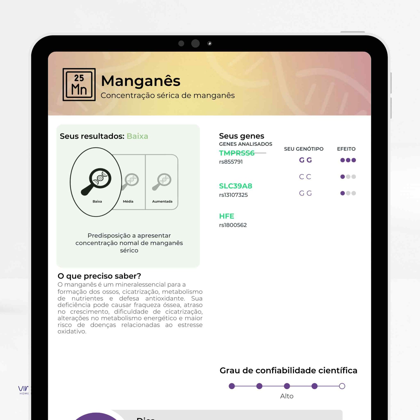 Exame de Nutrigenética